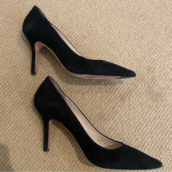 Cole Haan The Go-To Black Suede Pumps 65mm / Vandam Pointed Toe Pump - Picture 3 of 5